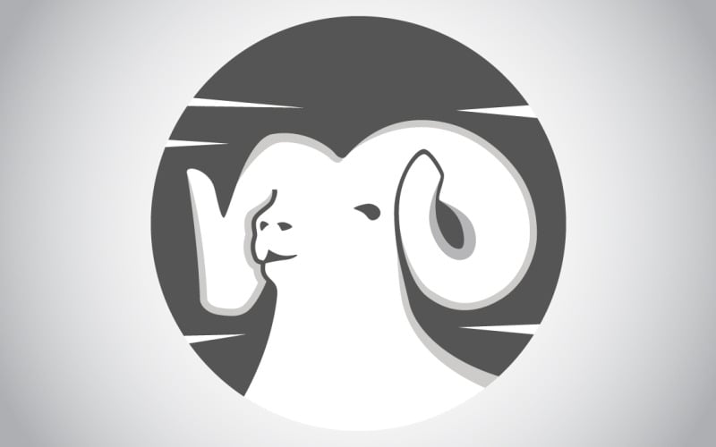 白羊座星座标志模板