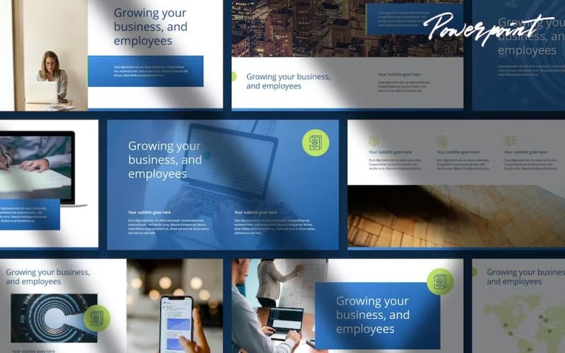 Bisno - Corporate Style Powerpoint Template - TemplateMonster