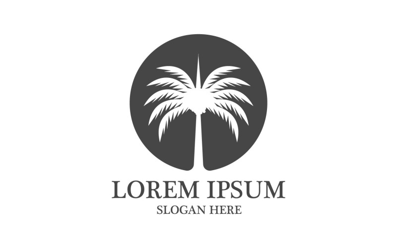 Date arbre logo vector illustration modèle v12