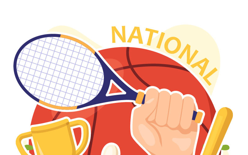 13 Illustrazione della Giornata Nazionale dello Sport