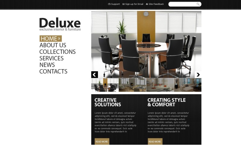 Interior Design Website Template