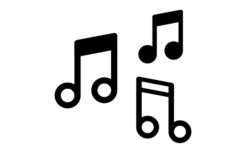 Music note player logo player audio v10 TemplateMonster