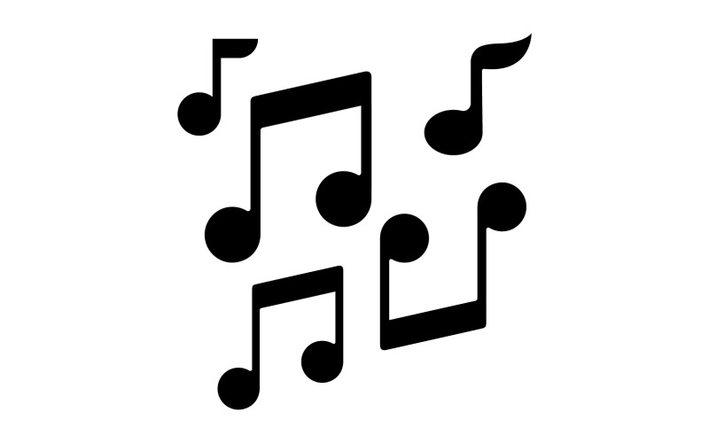 Music note player logo player audio v11 TemplateMonster