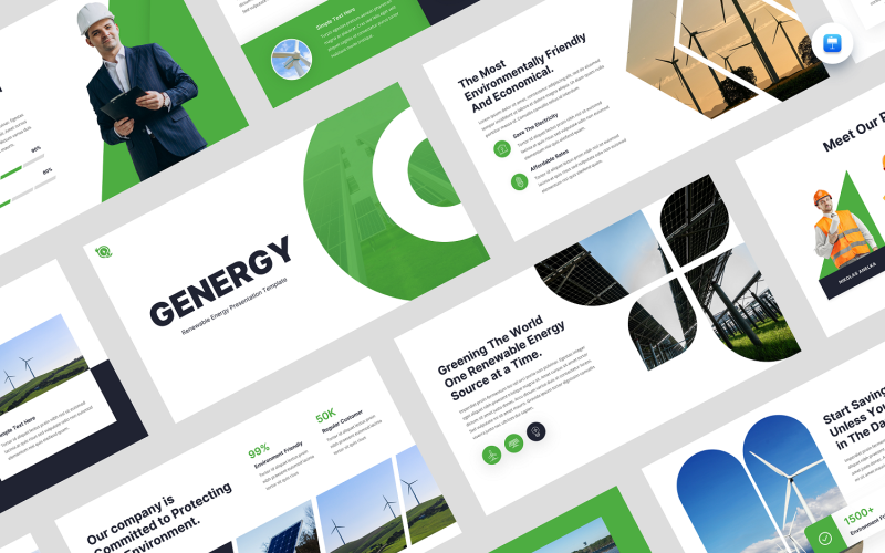 Genergy - Modello di Keynote sull'energia rinnovabile