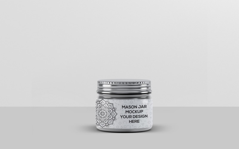Jar - Maqueta de tarro de albañil realista