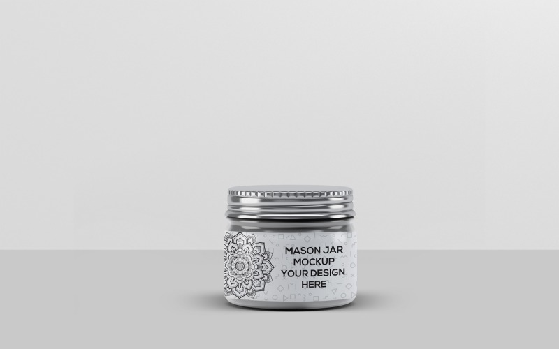 Jar - Realistic Mason Jar Mockup #339164 - TemplateMonster