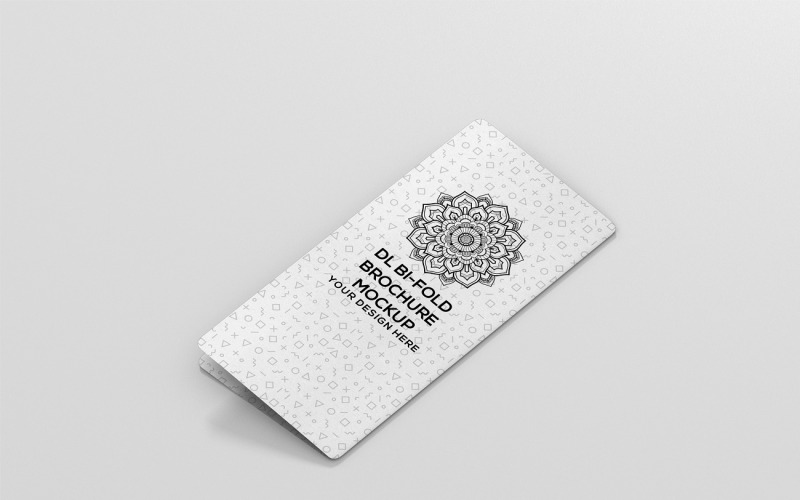 Mockup di brochure pieghevole DL