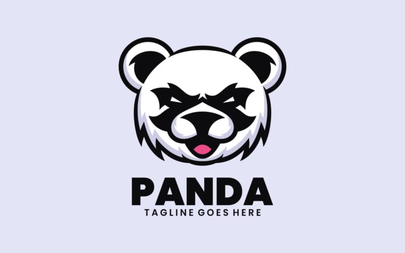 Panda Simple Mascot Logo 2