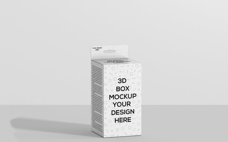 Scatola rettangolare - Scatola rettangolare con gancio Mockup
