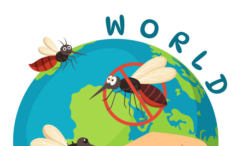 15 Wereld Mosquito Dag Illustratie