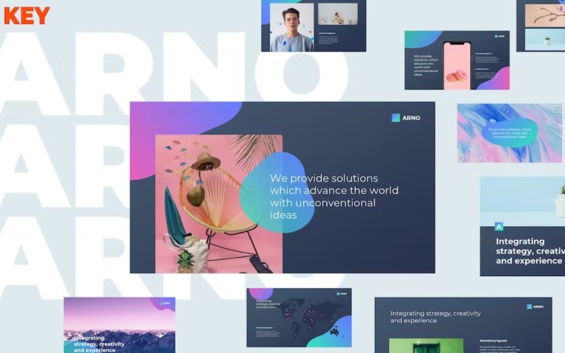 ARNO – креативний і свіжий шаблон Keynote