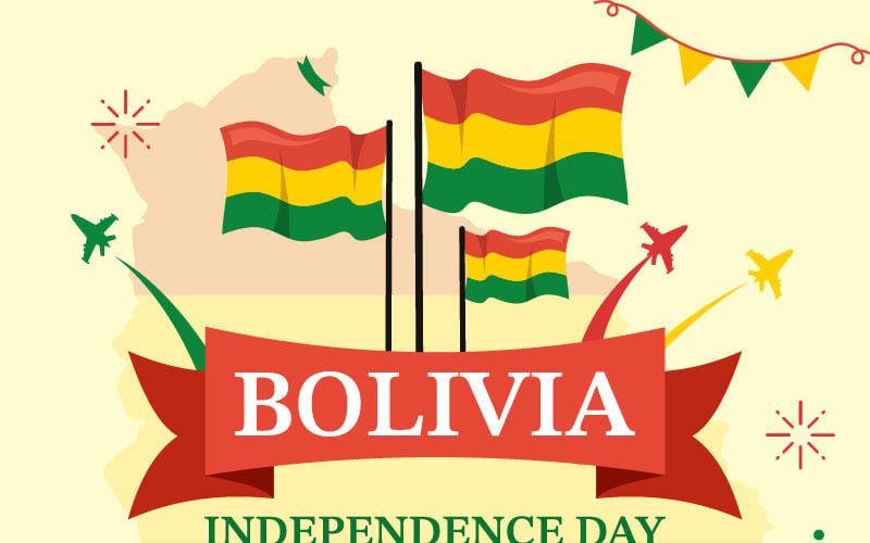 19 Illustration zum Unabhängigkeitstag Boliviens