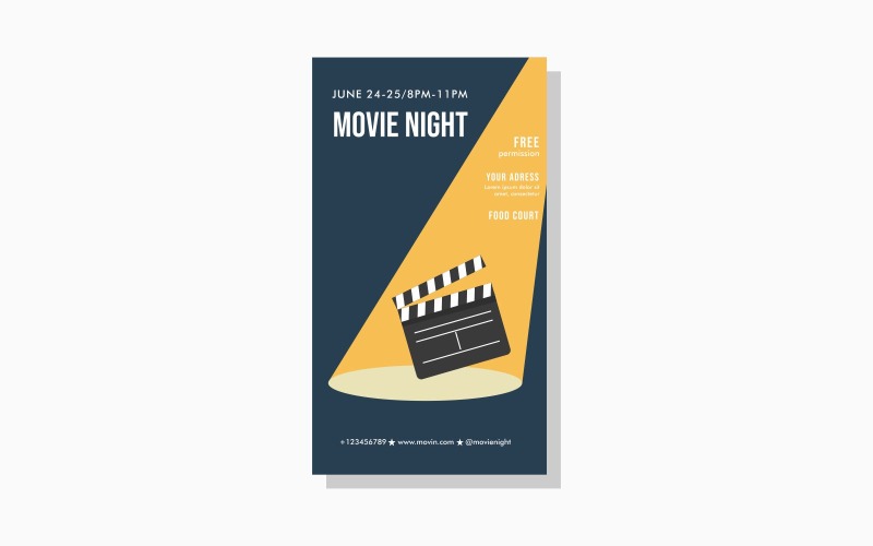 Post della storia di Instagram della serata al cinema