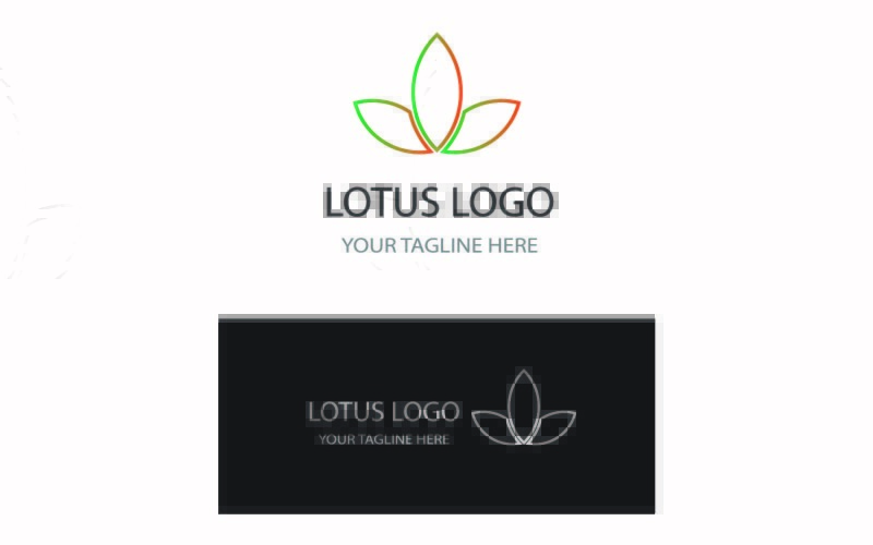 Krásný design loga lotosového květu