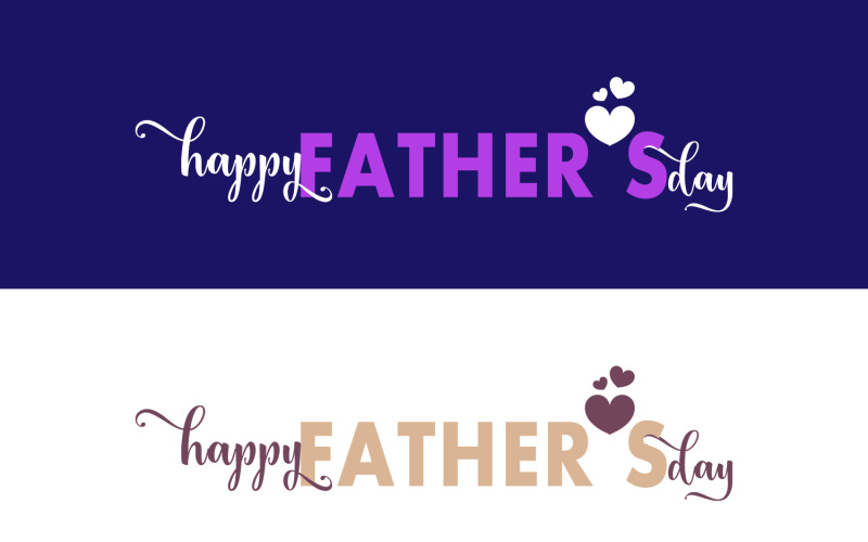 Set di design per la festa del papà felice