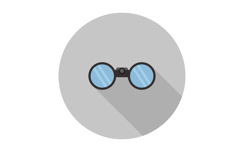 Binóculos em vetor e ilustrados em fundo