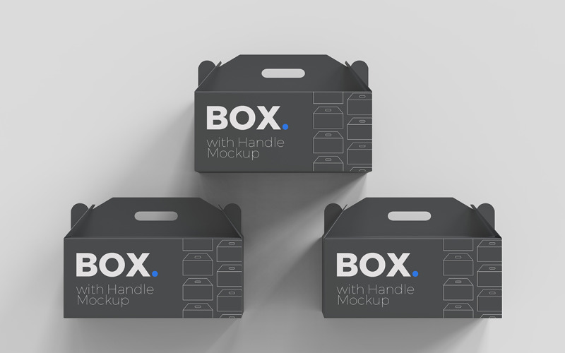 Boîte avec poignée Mockups Vol 13