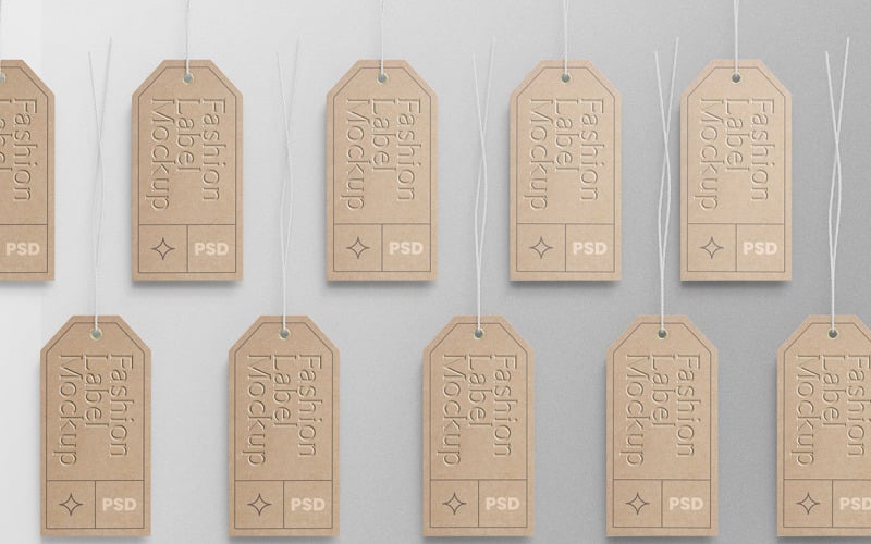 Étiquette de mode Étiquette PSD Mockup Vol 18
