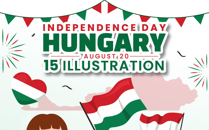 15 Illustration de la fête de l'indépendance de la Hongrie