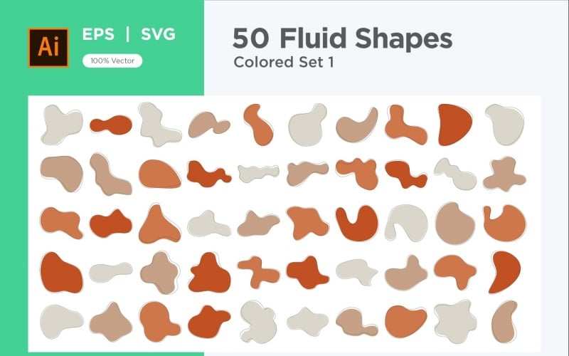 Liquid and fluid shape 50 Set V 1 sec 2