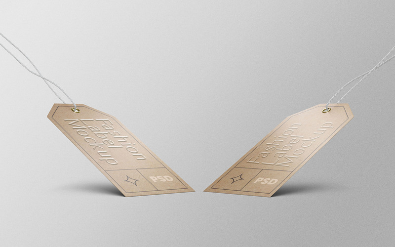 Modellabel Tag PSD Mockup Vol 07
