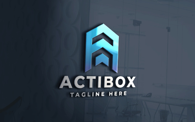 Actibox Letter A Pro-logo sjabloon