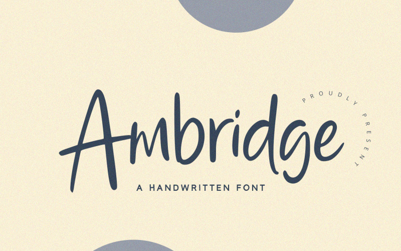 Ambridge - handgeschreven lettertype