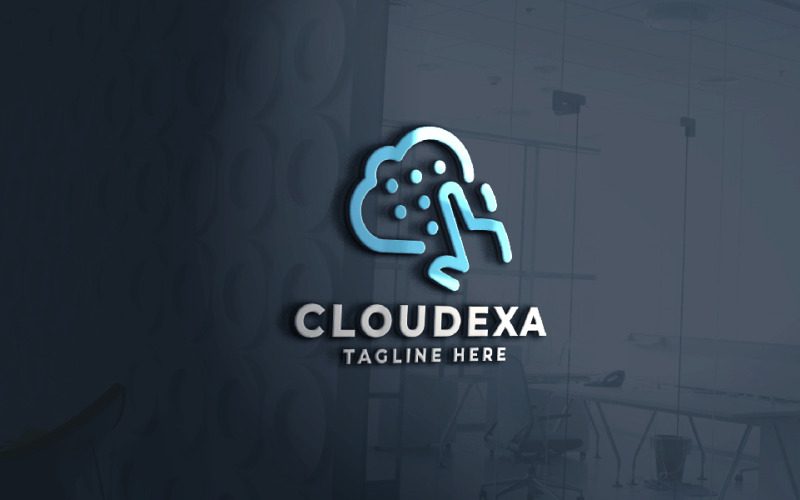 Cloudexa Pro 徽标模板