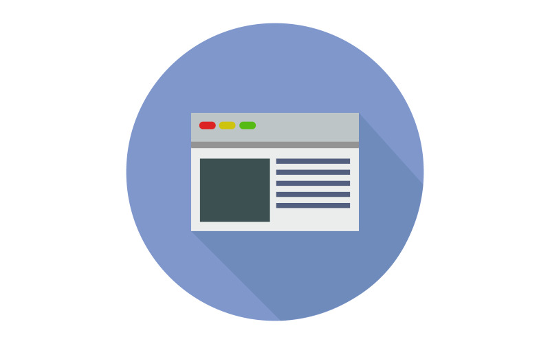 Browser im Vektor auf Hintergrund