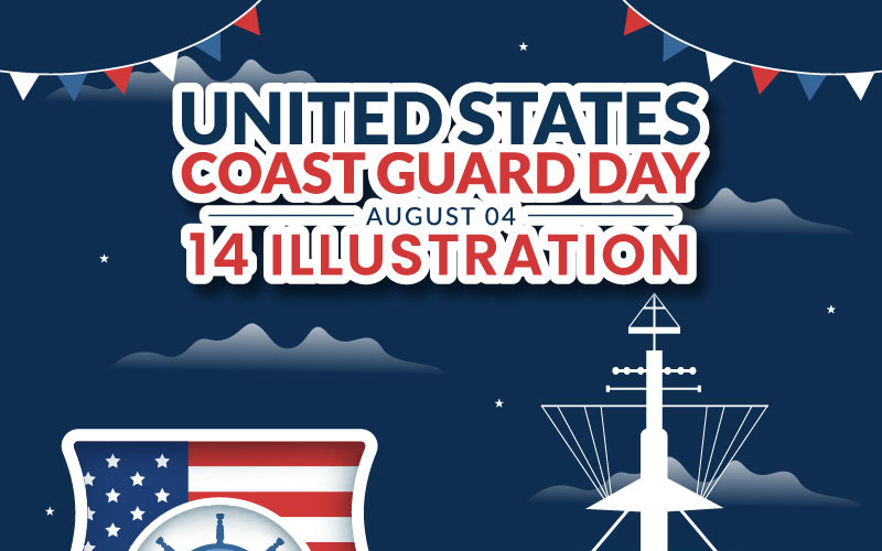 14 Illustrazione della Giornata della Guardia Costiera degli Stati Uniti