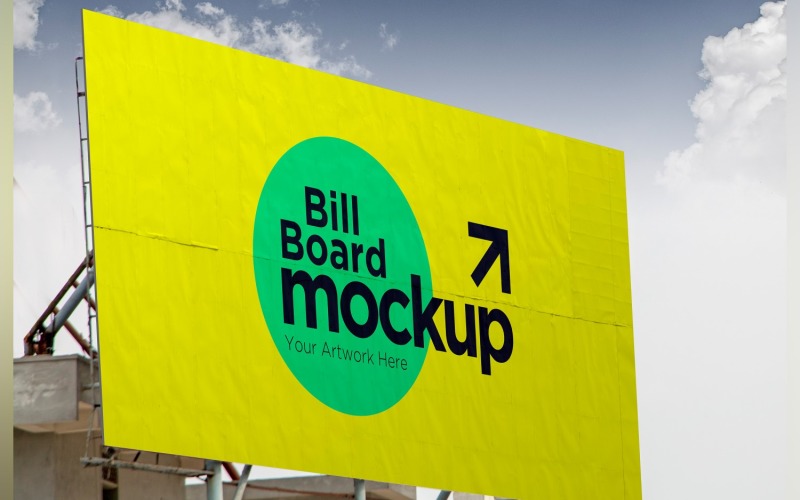 Roadside Billboard Sign Mockup Outdoor Signage Template V 68