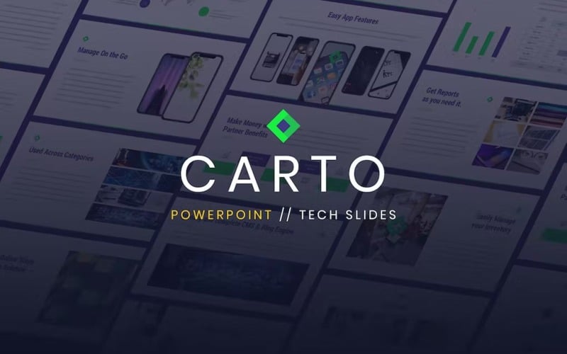 Carto - Powerpoint-sjabloon voor technische zaken