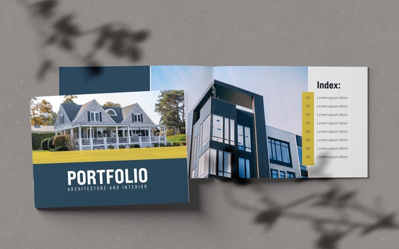 Design-Vorlage für Landschaftsarchitektur-Portfolio