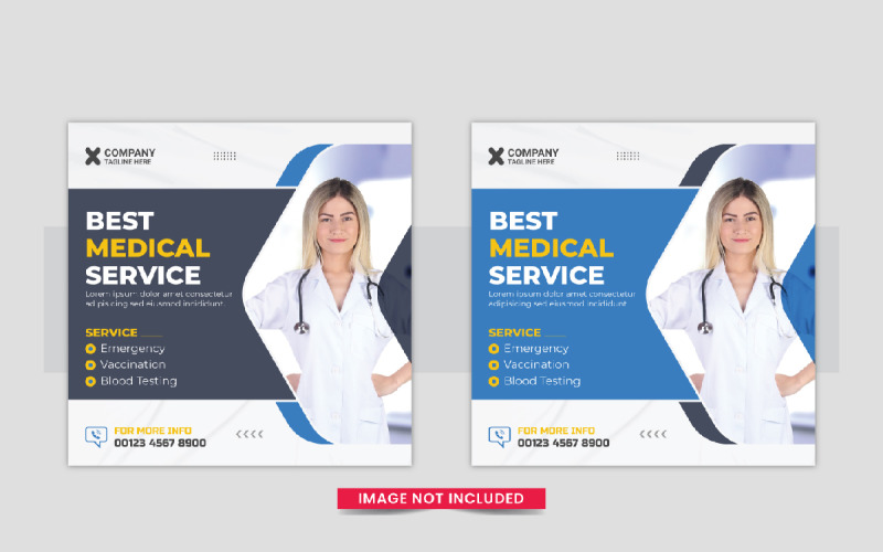 Medical or Healthcare Social Media post layout