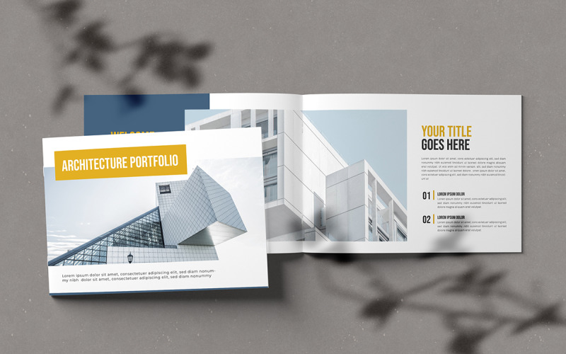 Moderne Architektur-Portfolio-Layout-Vorlage