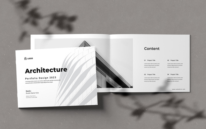 szablon portfolio architektury krajobrazu