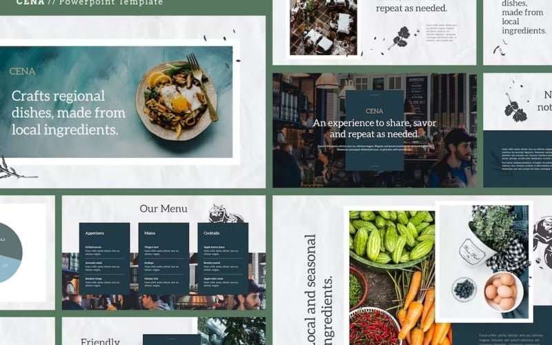CENA - Mat och kulinariskt tema Google Slides