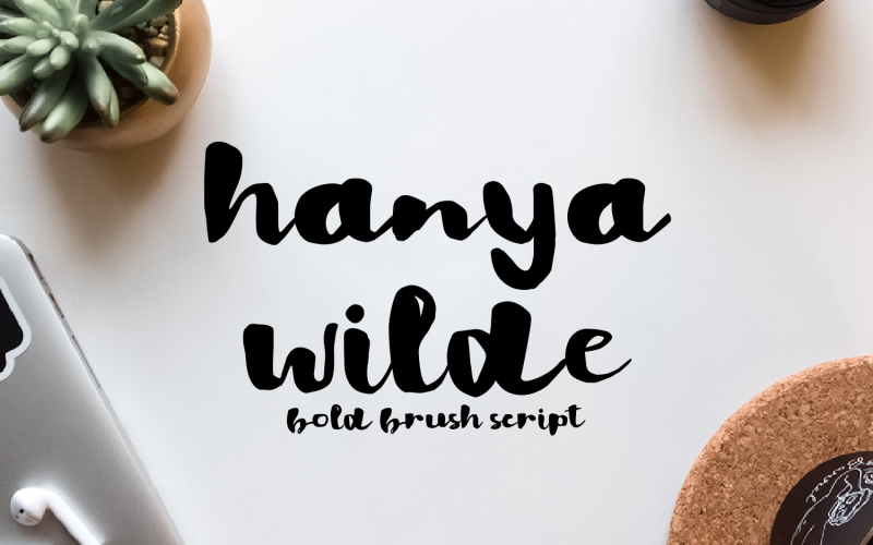 Hanya Wilde - Sceneggiatura a pennello in grassetto