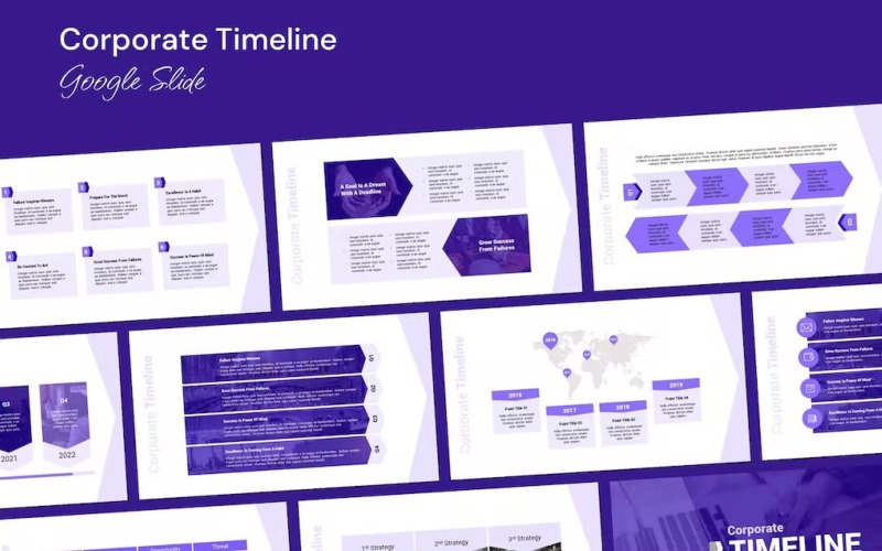 Corporate Timeline - Google Slide