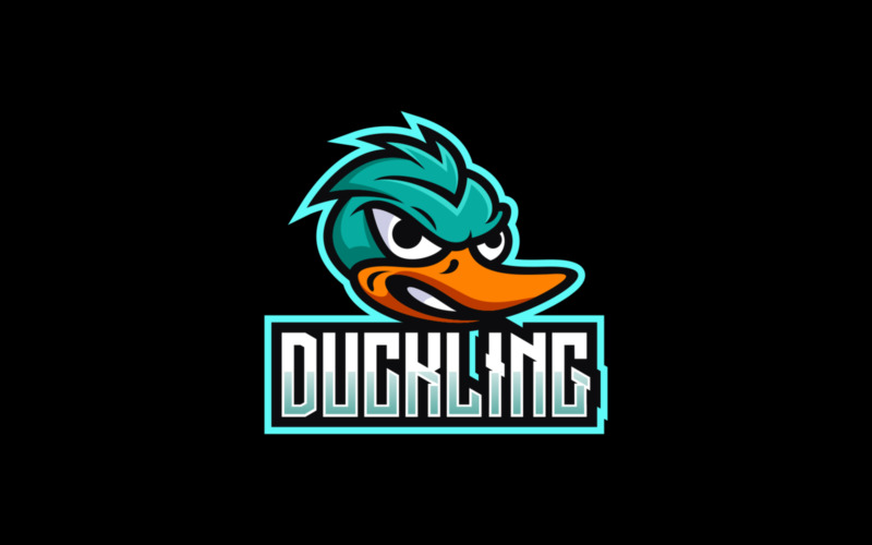 Duckling E-Sport e logotipo esportivo