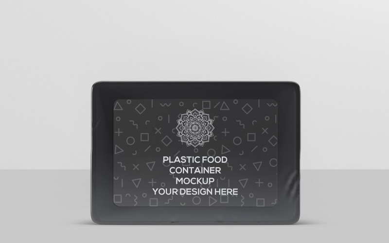 Contenitore per alimenti - Mockup di vassoio per alimenti in plastica