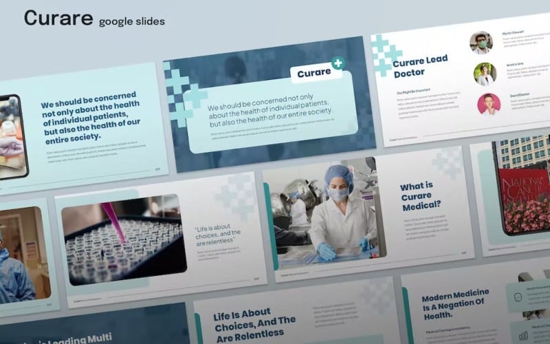 Curare Medical-sjabloon Google-dia's