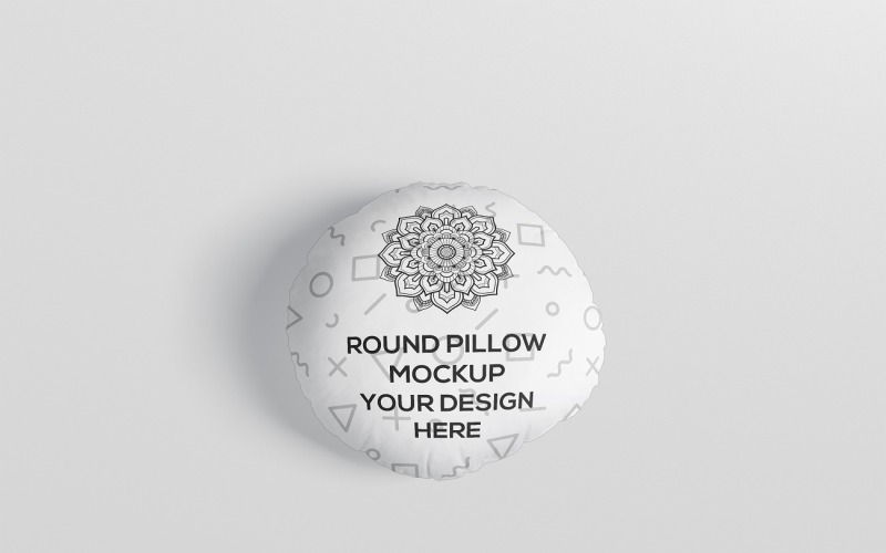 Cuscino rotondo - Mockup di cuscino