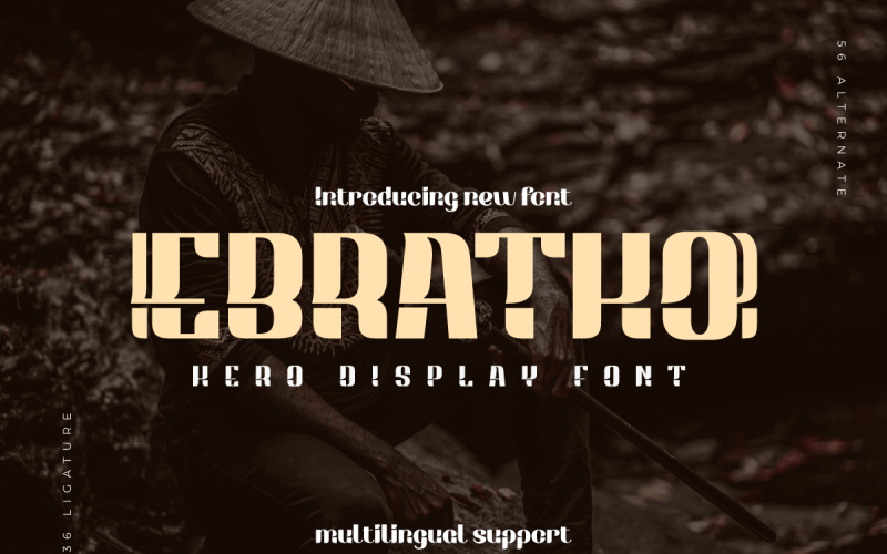 EBRATHO | Visa Hero Font