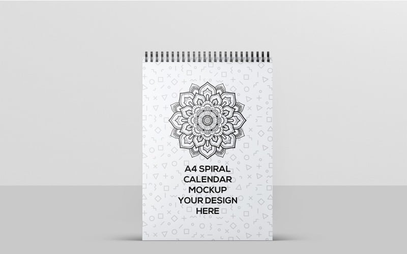Calendario - Mockup di calendario a spirale A4
