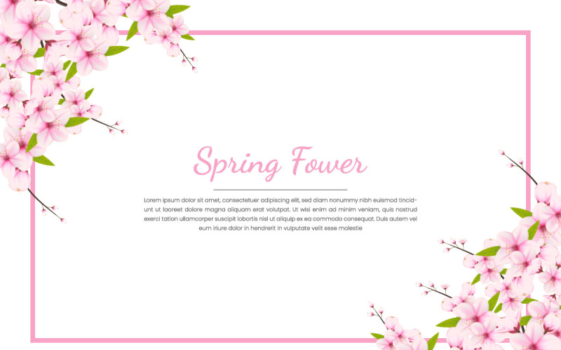 Frühlings-Sakura-Zweighintergrund, Vektorillustration. Rosa Kirschblüte auf transparentem Hintergrund