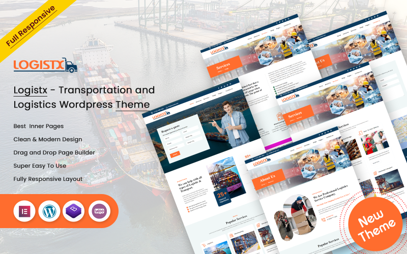 Logistx - Transport en logistiek WordPress-thema