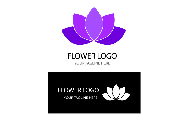 Blumen-Logo-Vorlage-Design-Vektor