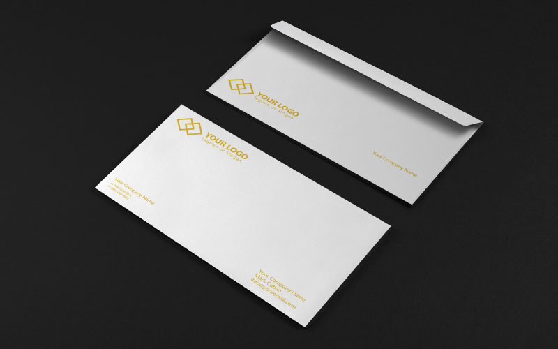 Design de envelope simples da empresa
