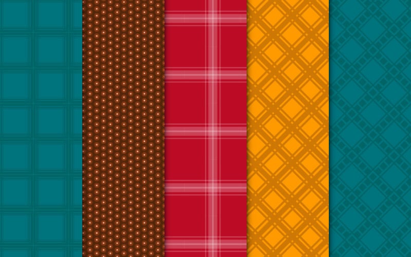 Balíček moderního gingham kostkovaného vzoru